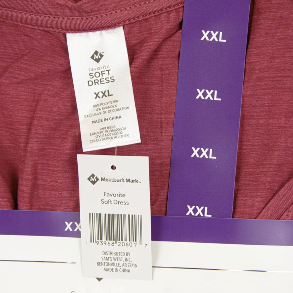 Member's Mark Women's Favorite Soft Pullover Dress Sierra Heather, Size XXL - Picture 6 of 6
